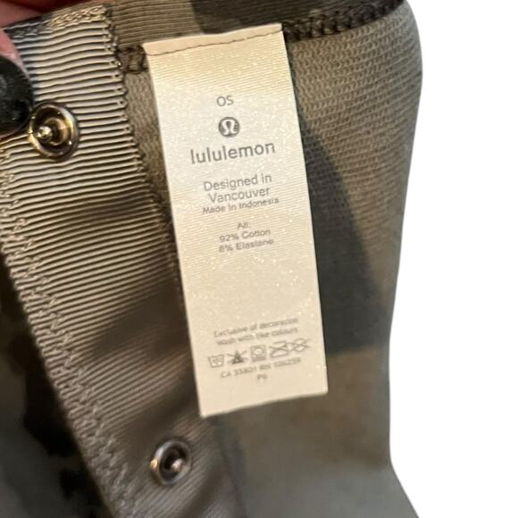 Lululemon Vinyasa Scarf Camo Green Wrap Cotton Adjustable Snap Button Blanket - Picture 4 of 5